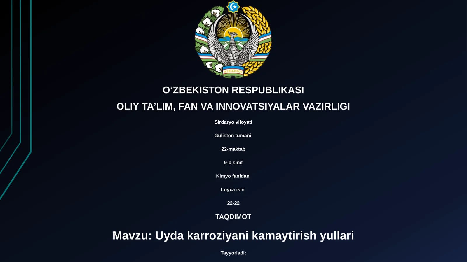 Uyda karroziyani kamaytirish yullari