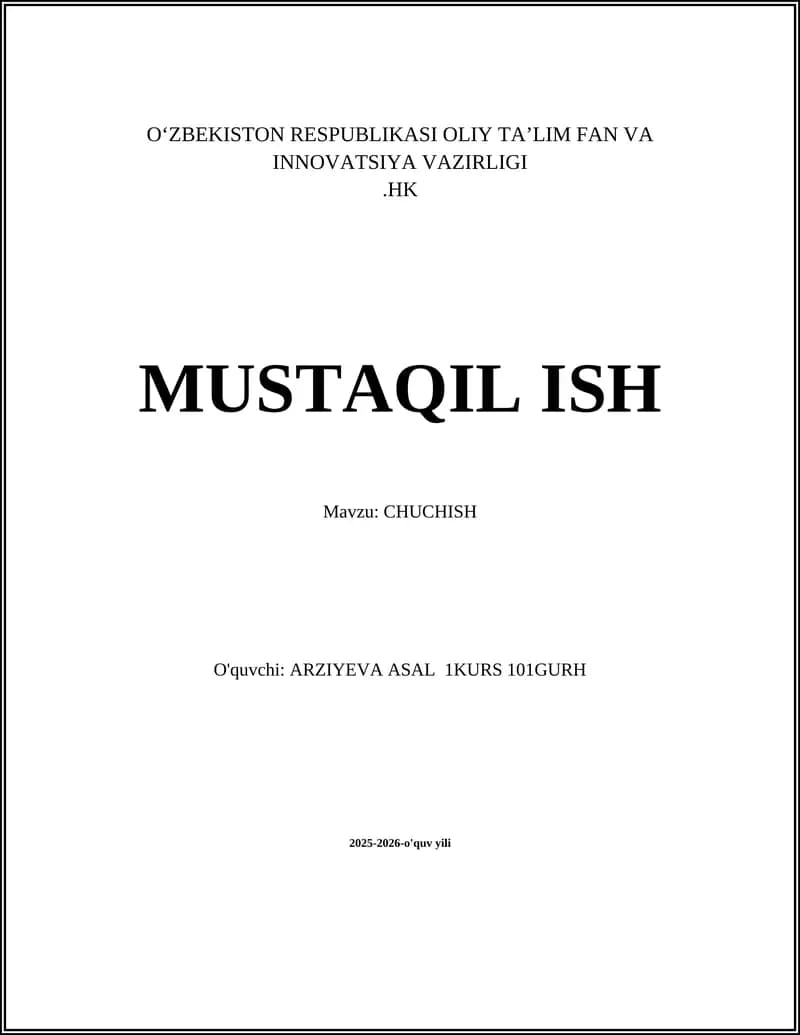CHUCHISH