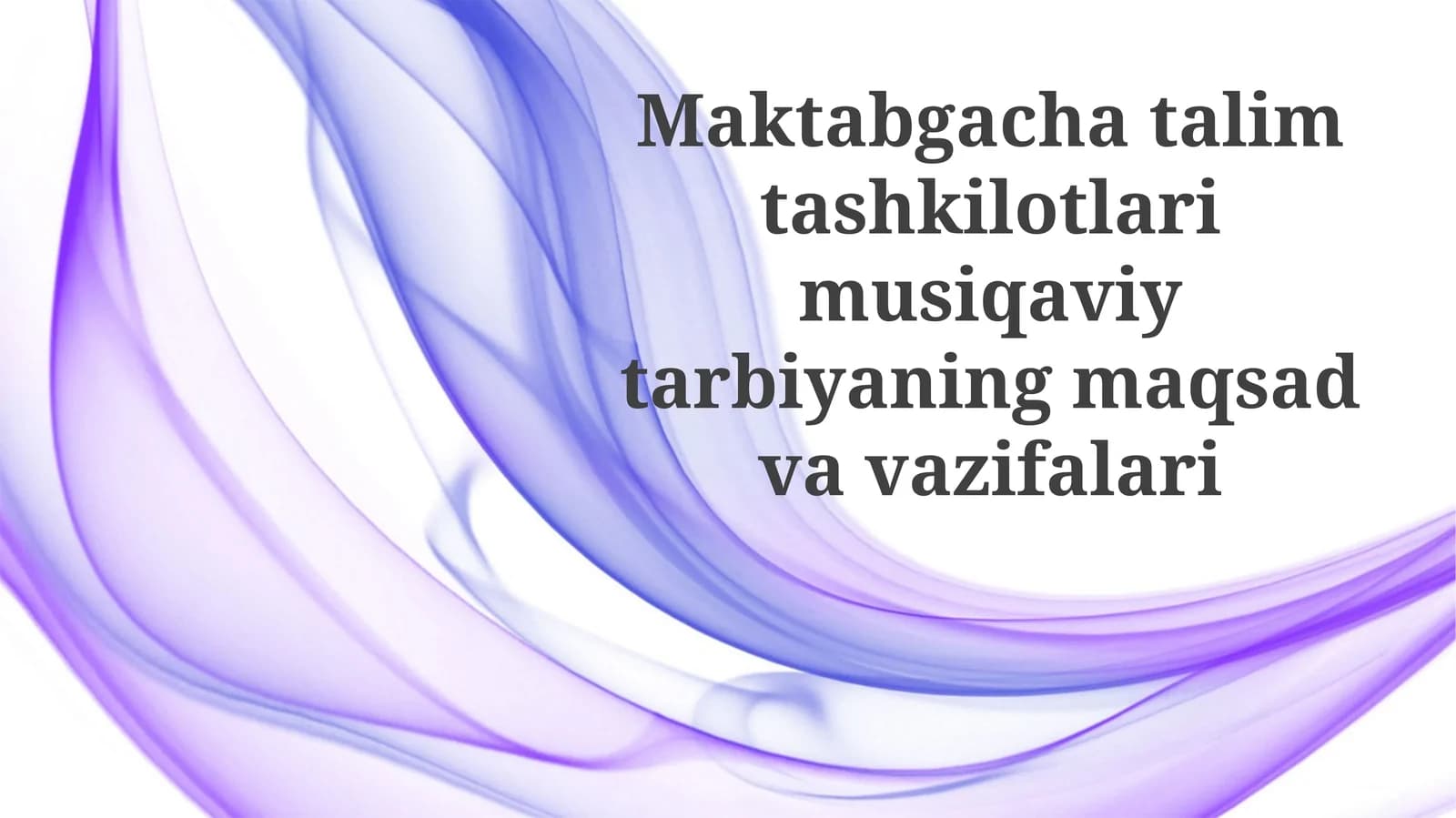 Maktabgacha ta'lim ishi