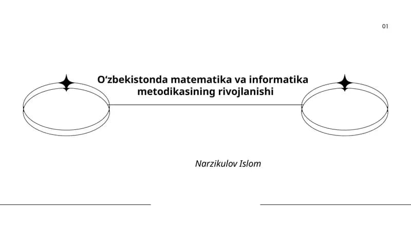 O‘zbekistonda matematika va informatika metodikasining rivojlanishi