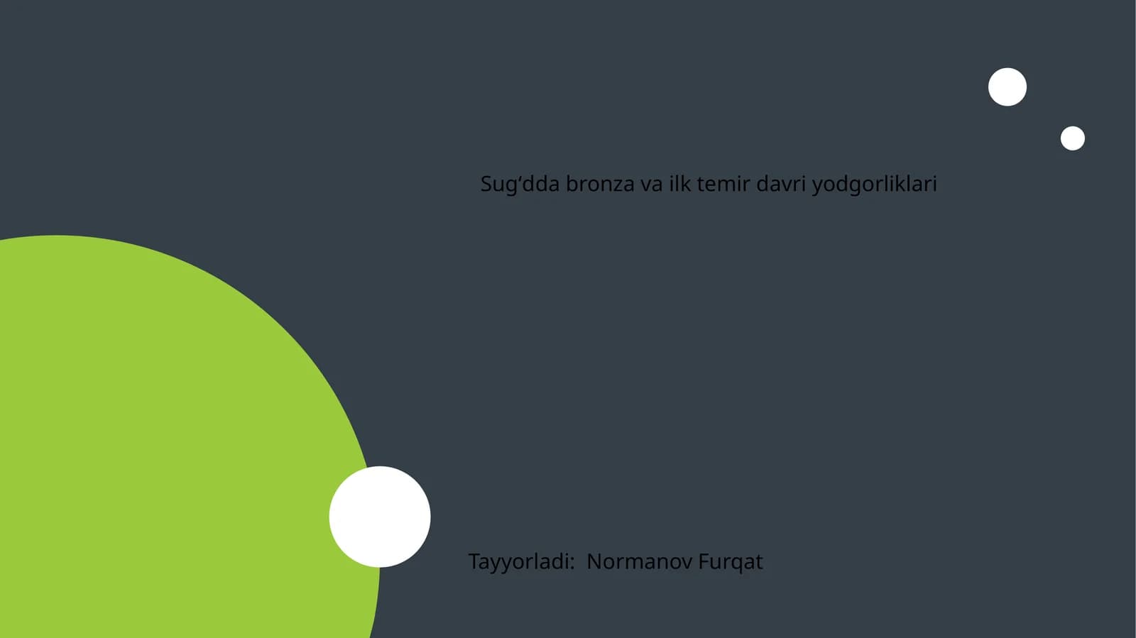 Sugʻdda bronza va ilk temir davri yodgorliklari