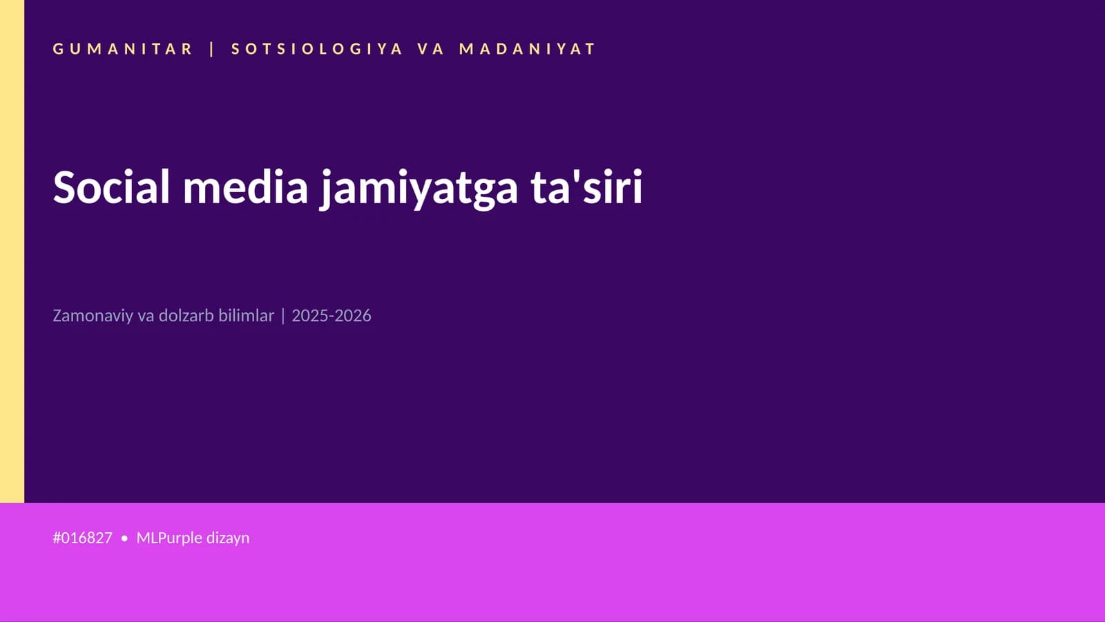 Social media jamiyatga ta'siri