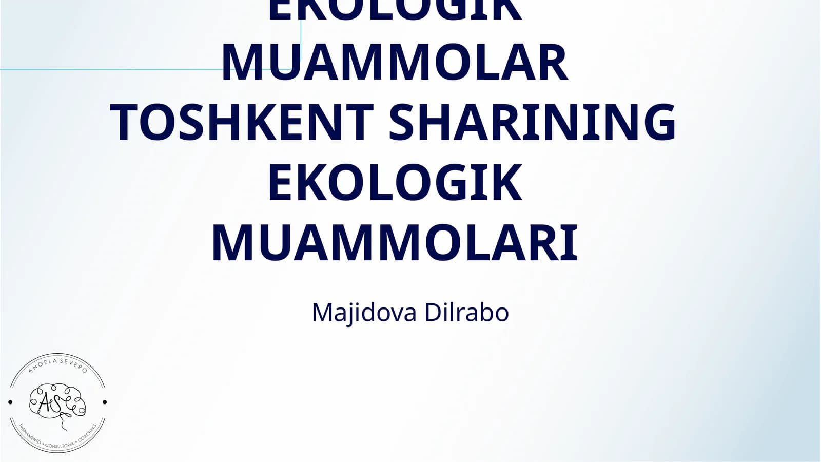 SHAHARLARDAGI EKOLOGIK MUAMMOLAR TOSHKENT SHARINING EKOLOGIK MUAMMOLARI