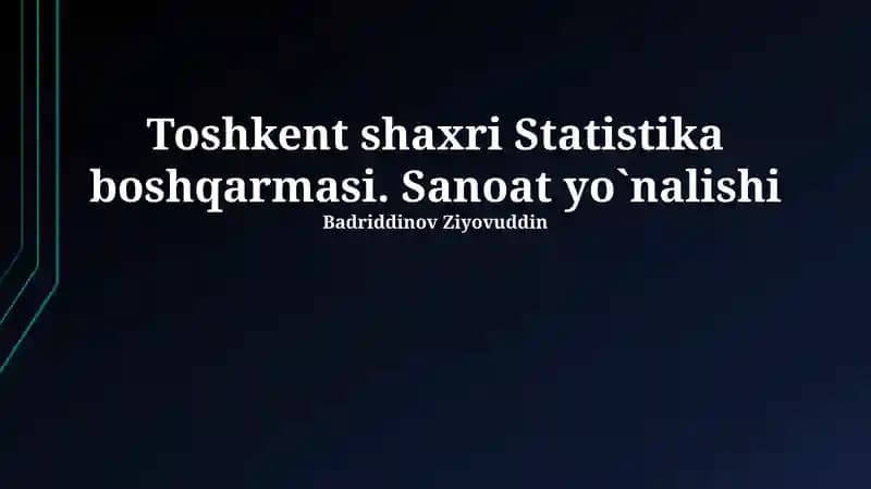 Sanoat Ishlab Chiqarish va O'sish Davlat Siyosati