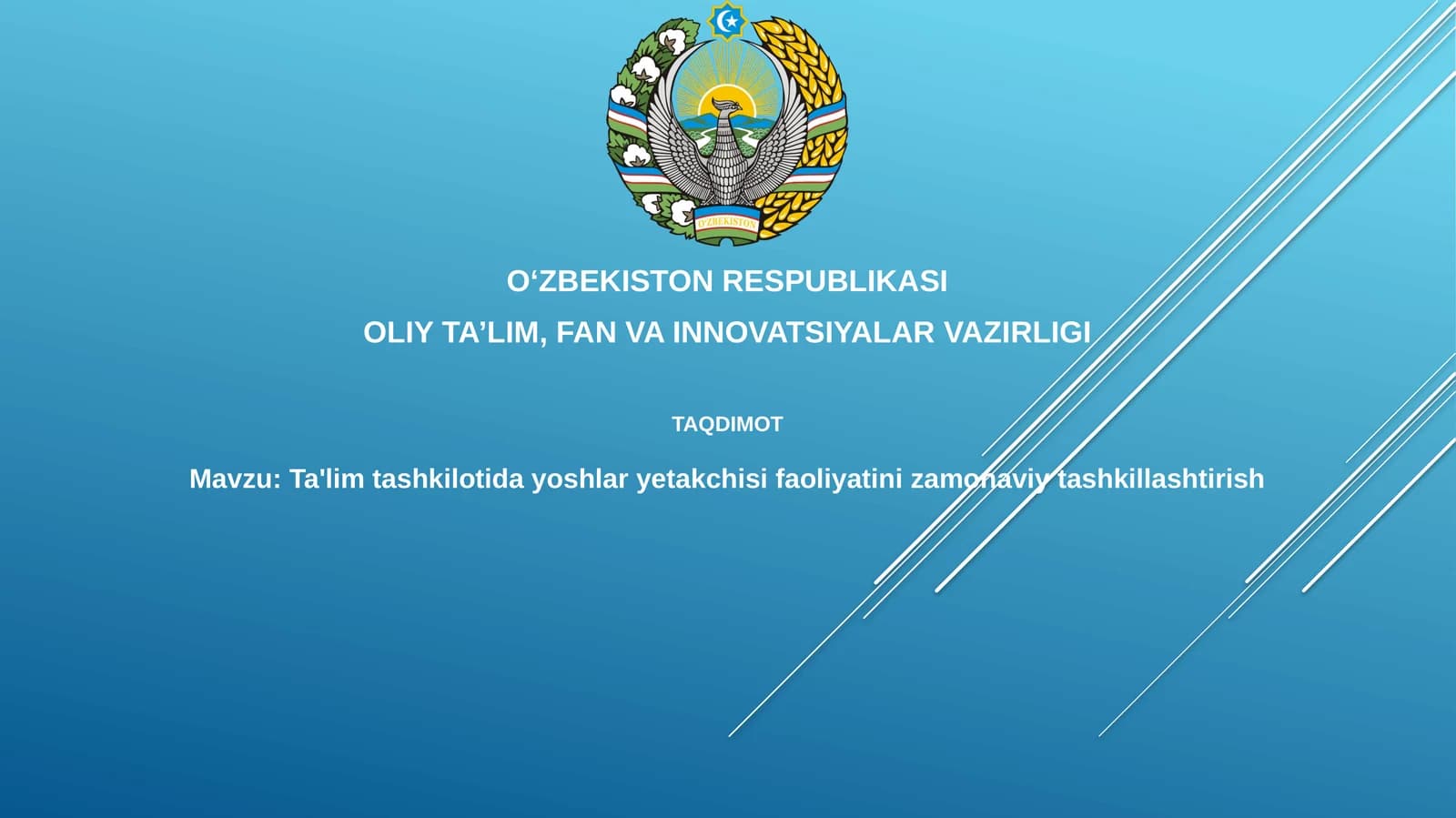 Yoshlar Yetakchiligining Zamonaviy Usullari