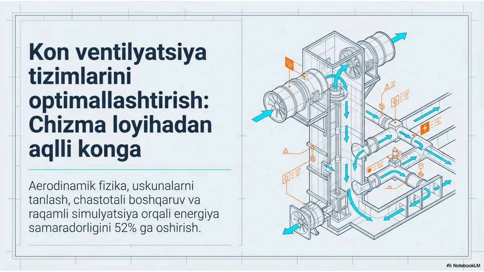 Kon ventelyatsiya tizimlarini optimallashtirish