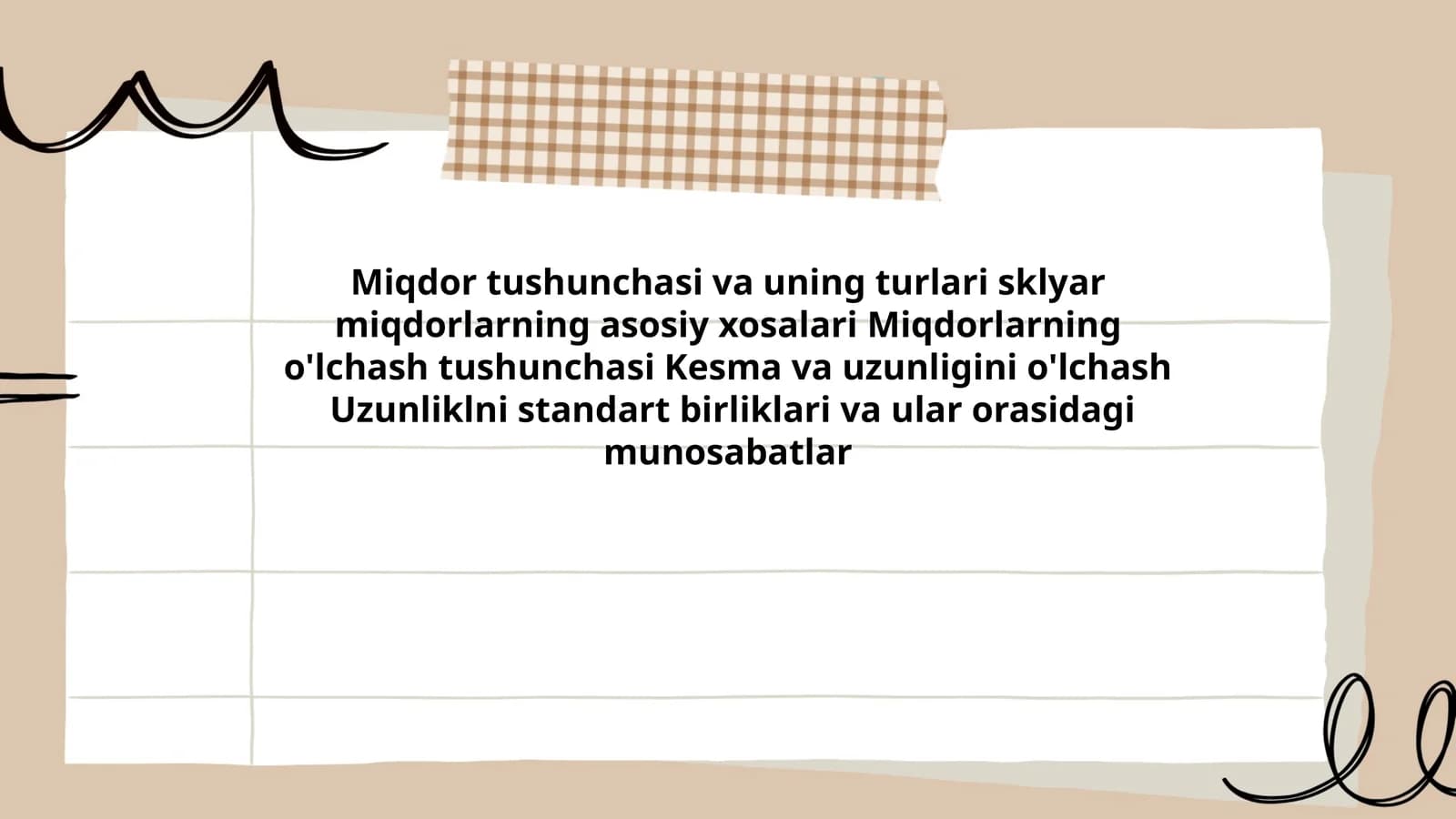 Miqdor tushunchasi va uning turlari sklyar