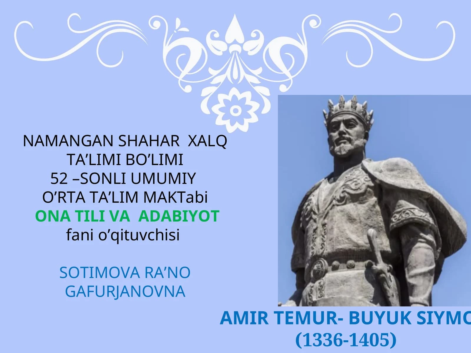 AMIR TEMUR- BUYUK SIYMO