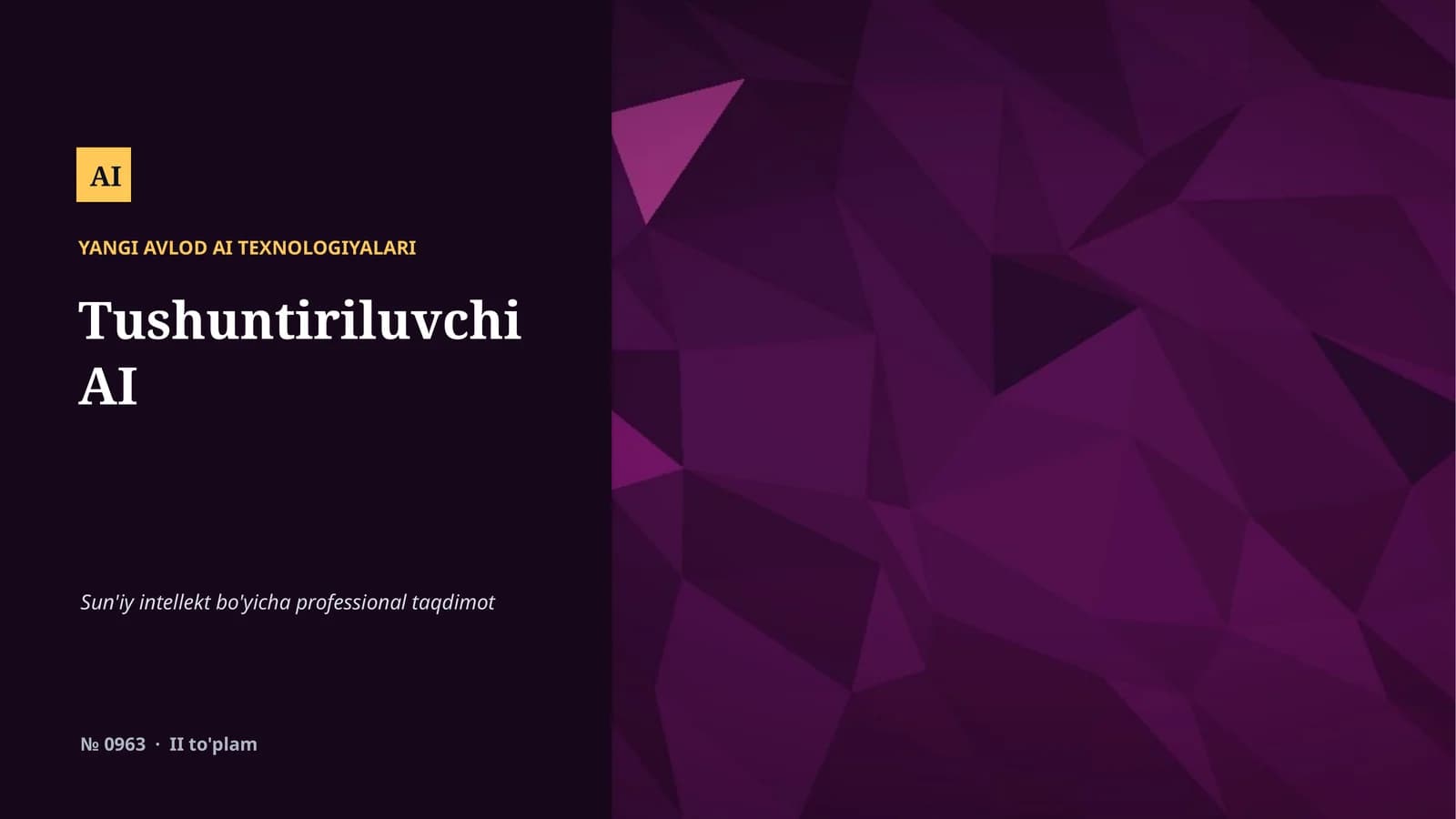 Yangi Avlod AI Texnologiyalari