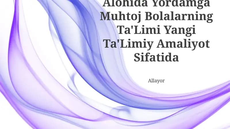 Maxsus ta'lim