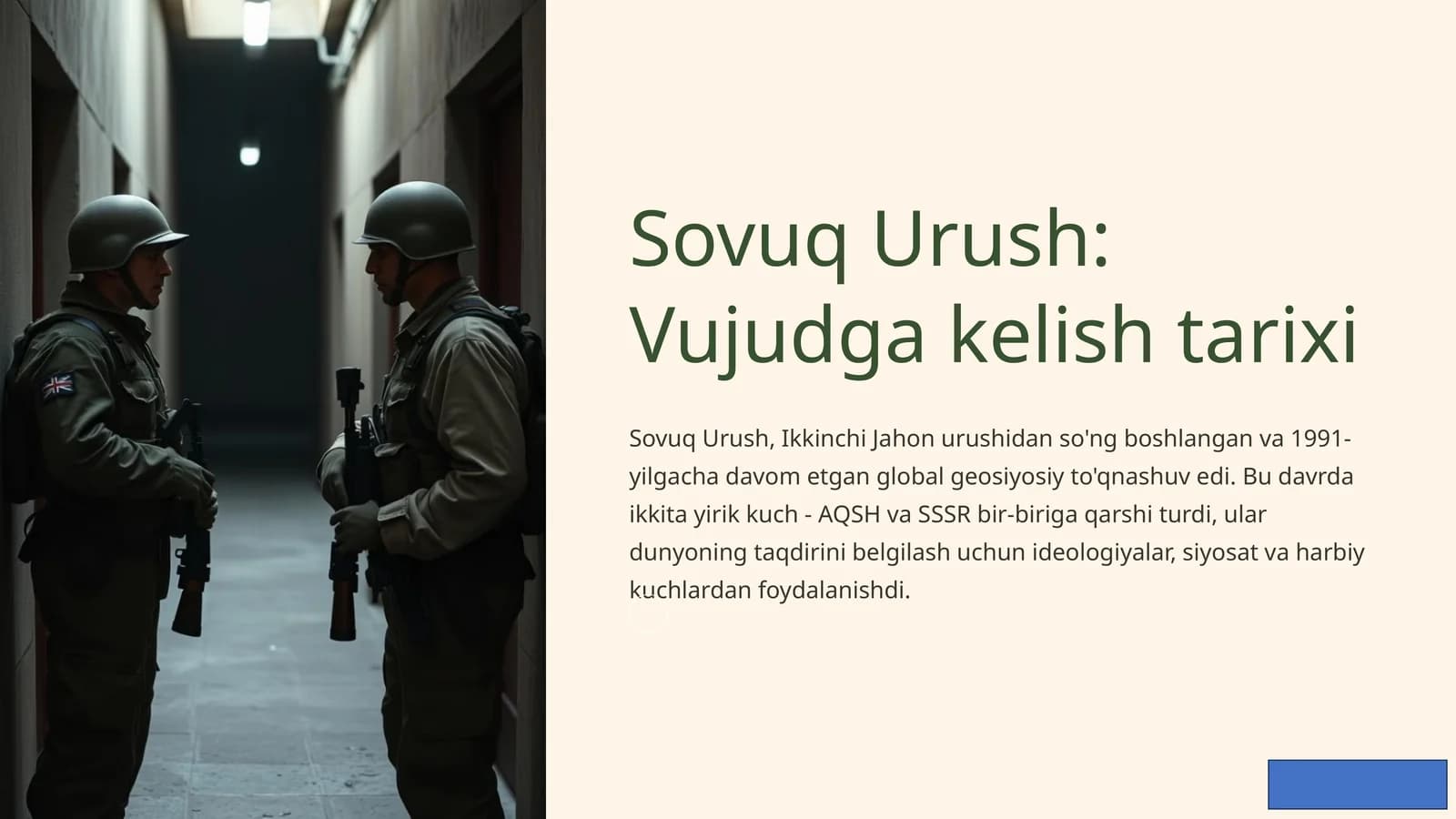 Sovuq Urush: Vujudga kelish tarixi