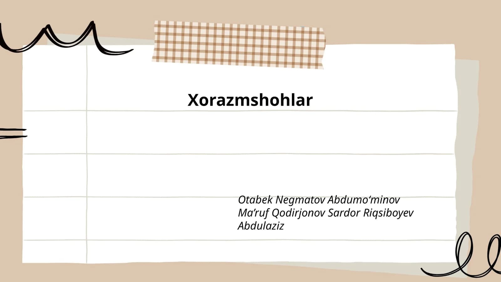 Xorazmshohlar
