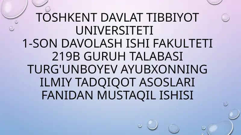 MA’LUMOTLARNING BIBLIOGRAFIK BAZASI VA UNING MOHIYATI