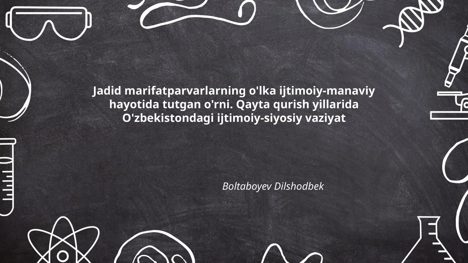 Jadid marifatparvarlarning o'lka ijtimoiy-manaviy hayotida tutgan o'rni