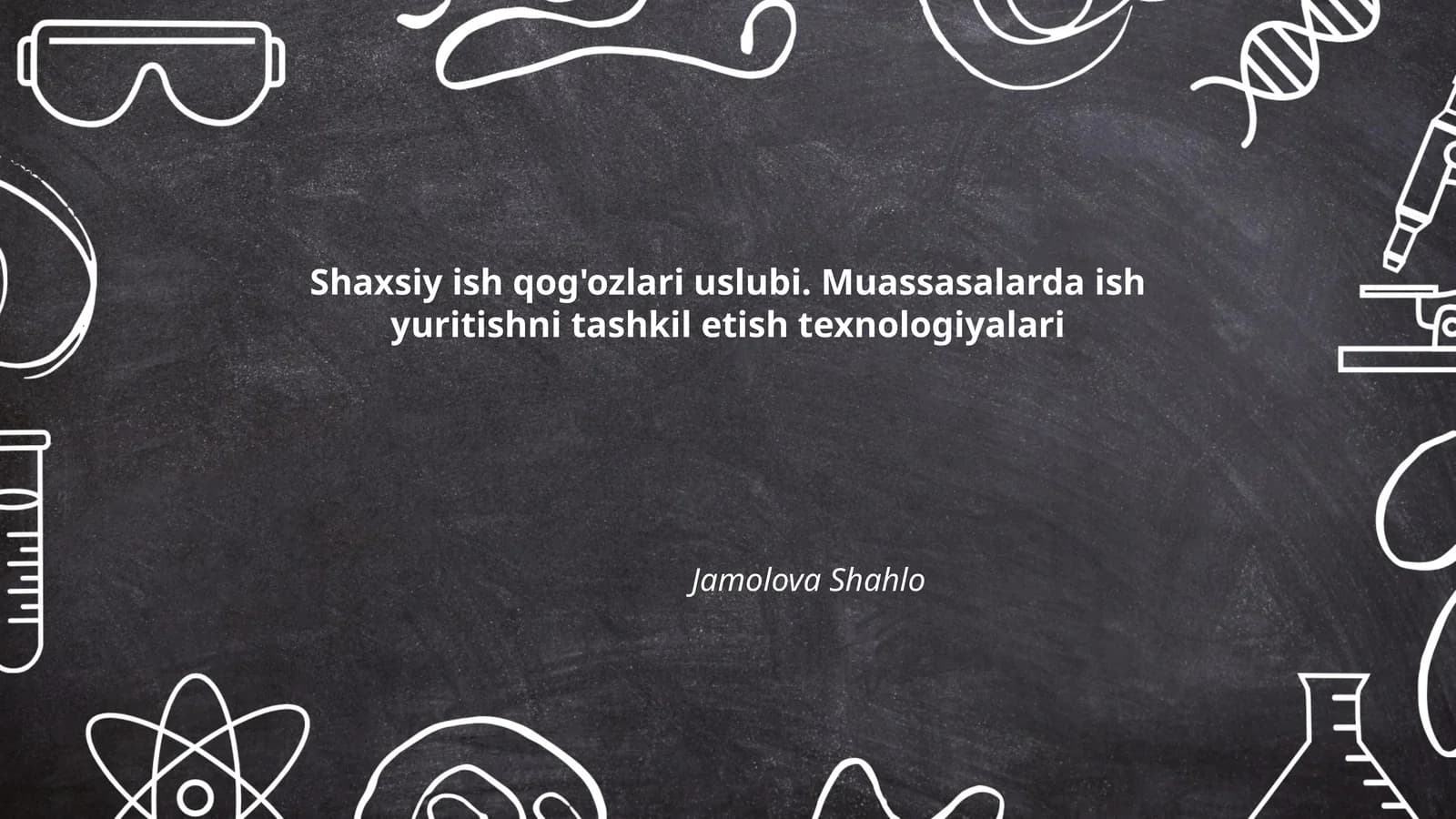 Shaxsiy ish qog'ozlari uslubi