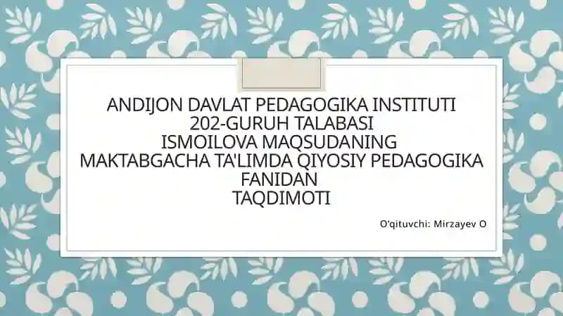 Italiya maktabgacha ta’lim tizimi