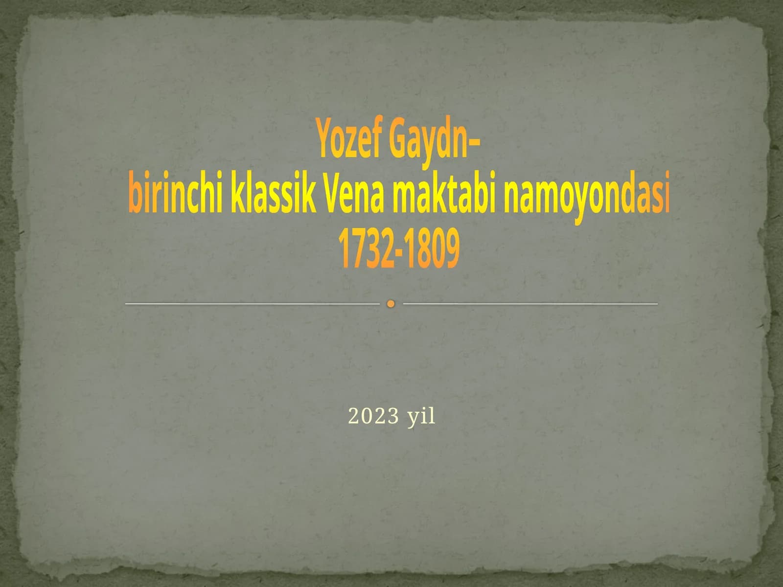 Yozef Gaydn