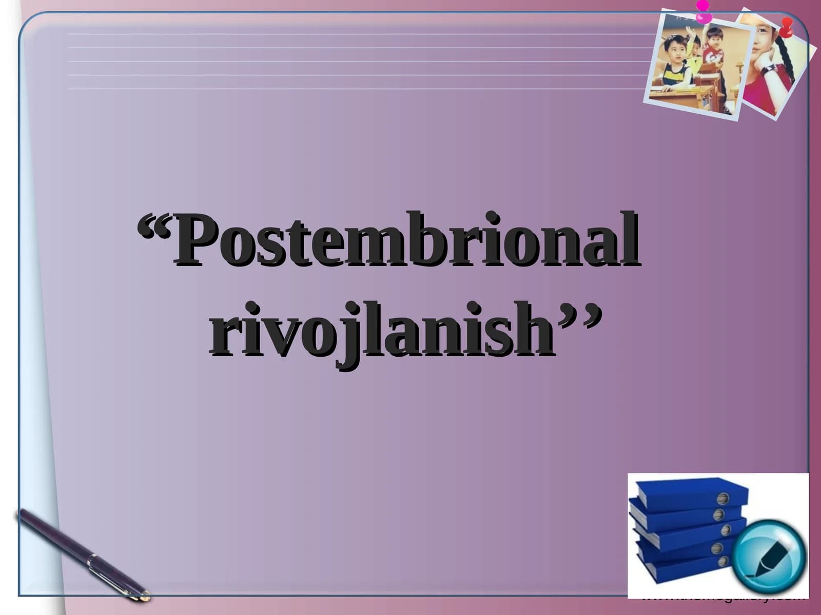Postembrional rivojlanish
