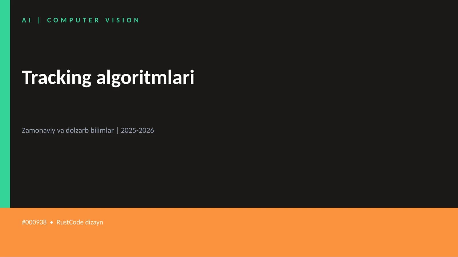 Tracking algoritmlari