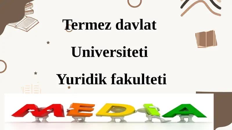 MEDIASAVODXONLIK VA           AXBOROT MADANIYATI          EVOLYUTSIYASI,   UNING JAMIYATDAGI AHAMIYATI