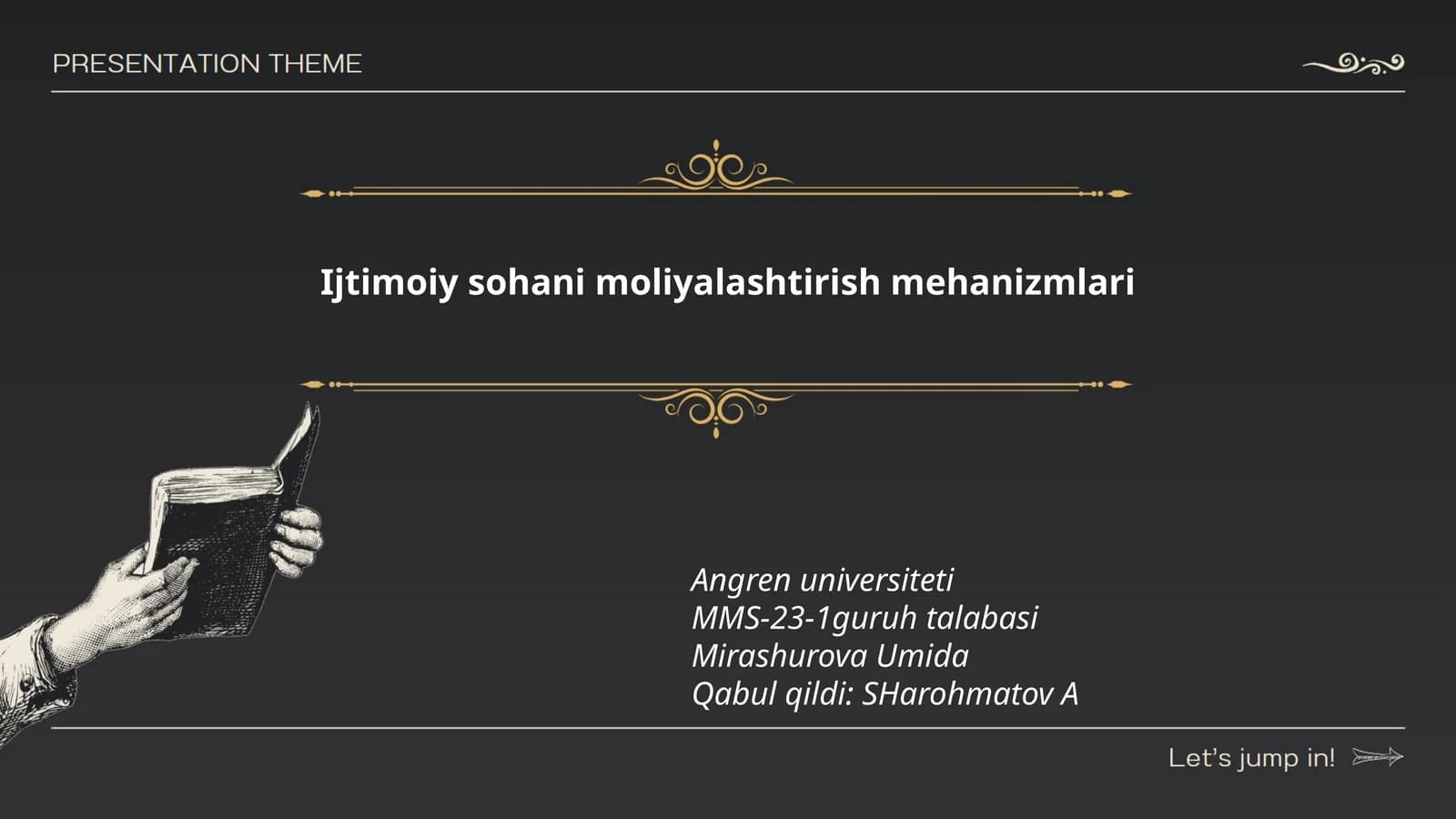 Ijtimoiy sohani moliyalashtirish mehanizmlari