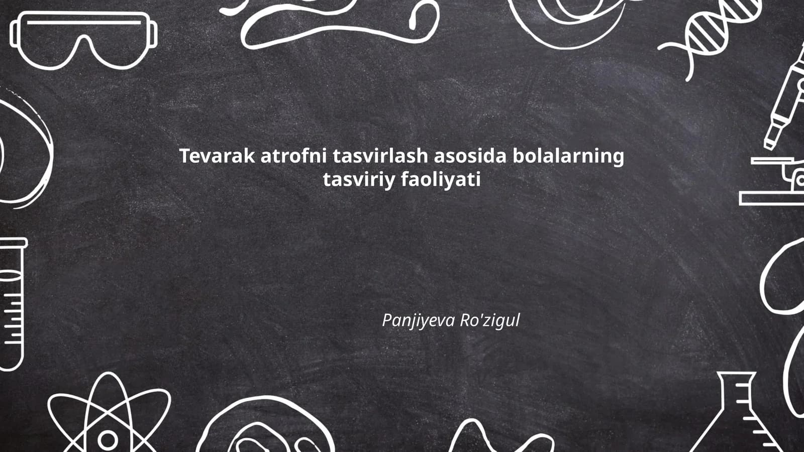 Tevarak atrofni tasvirlash asosida bolalarning tasviriy faoliyati