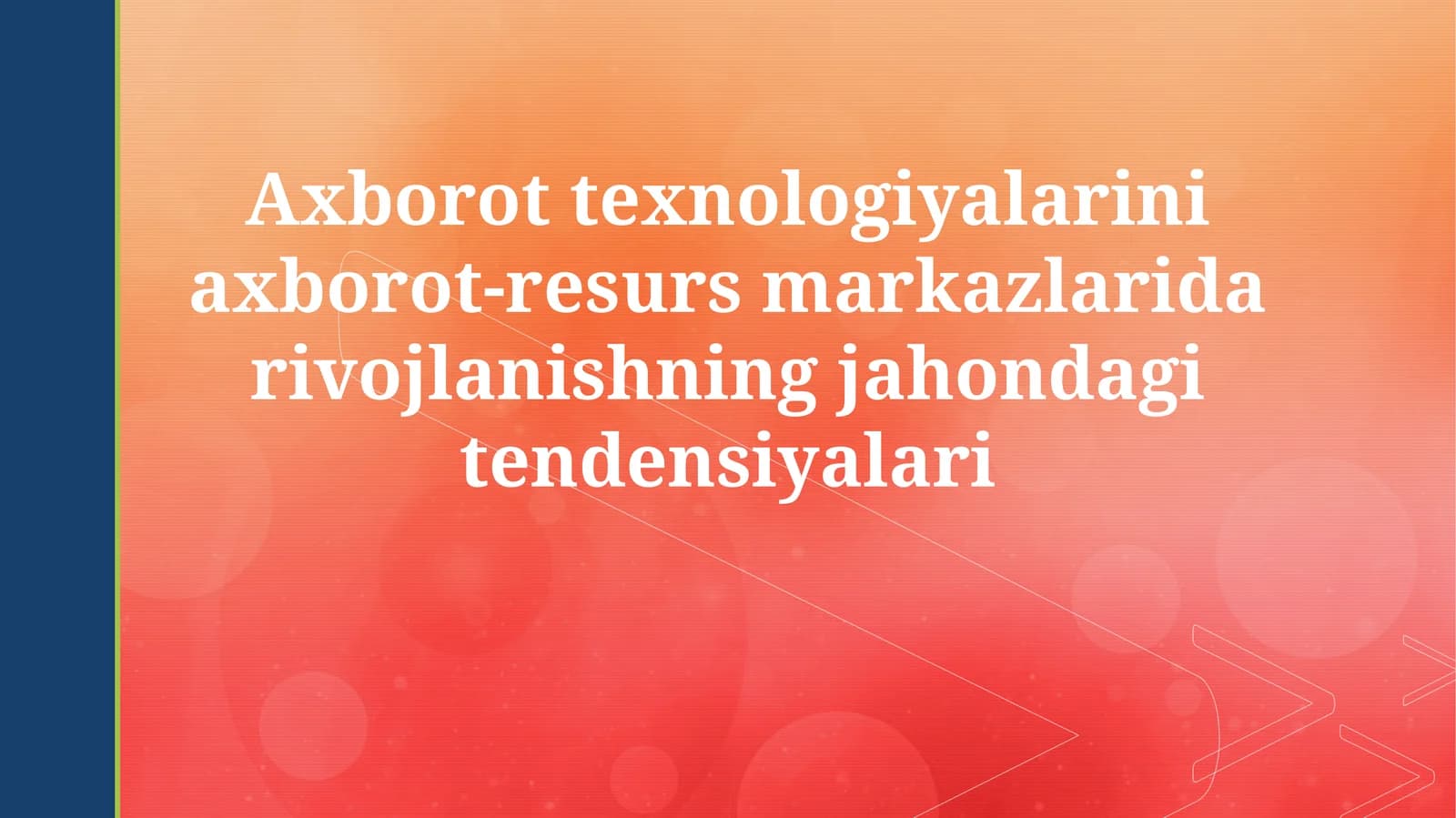 Mobil texnologiyalar va ulardan foydalanish