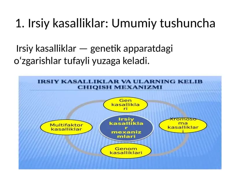 Irsiy kasalliklar