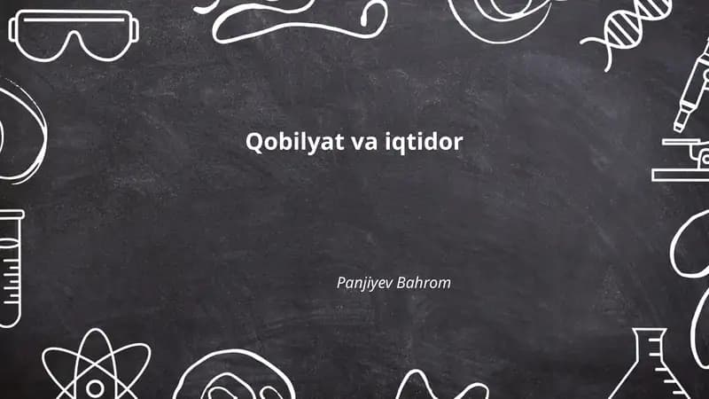 Qobilyat va iqtidor