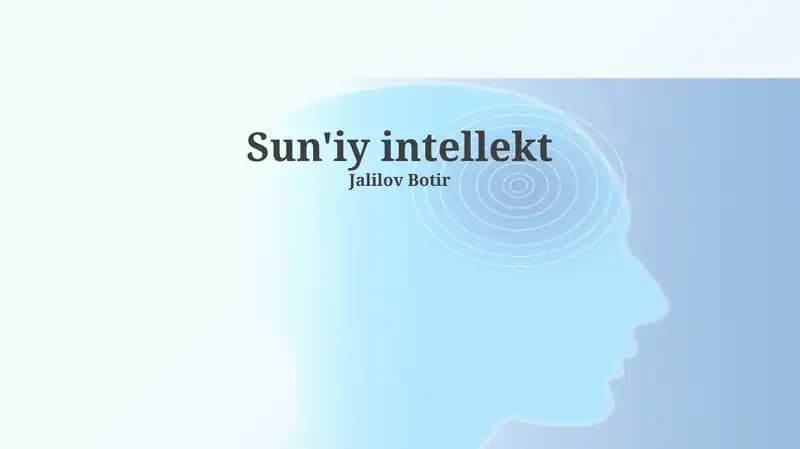 Sun'iy intellekt