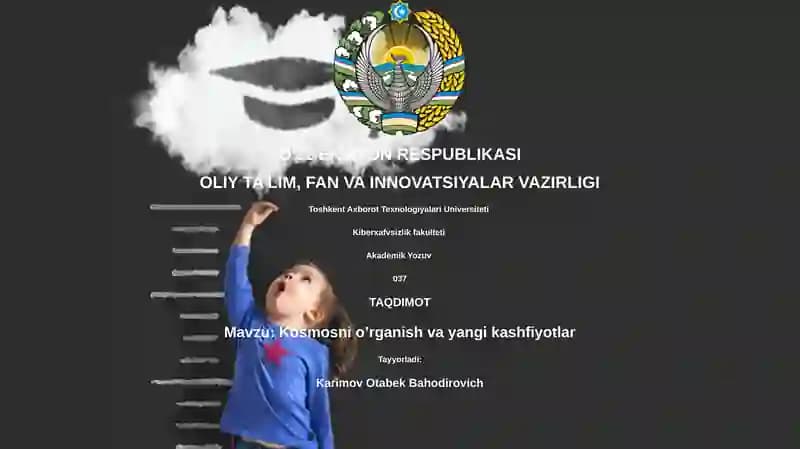 Kosmosni o’rganish va yangi kashfiyotlar