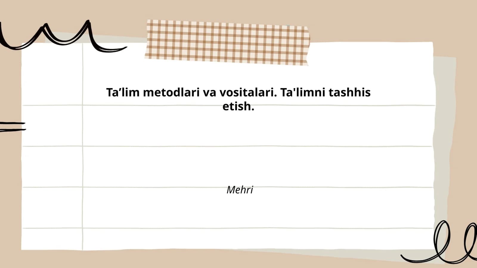 Interfaol ta'lim metodlari