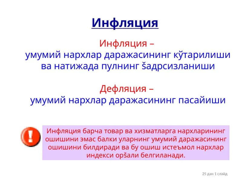Инфляция