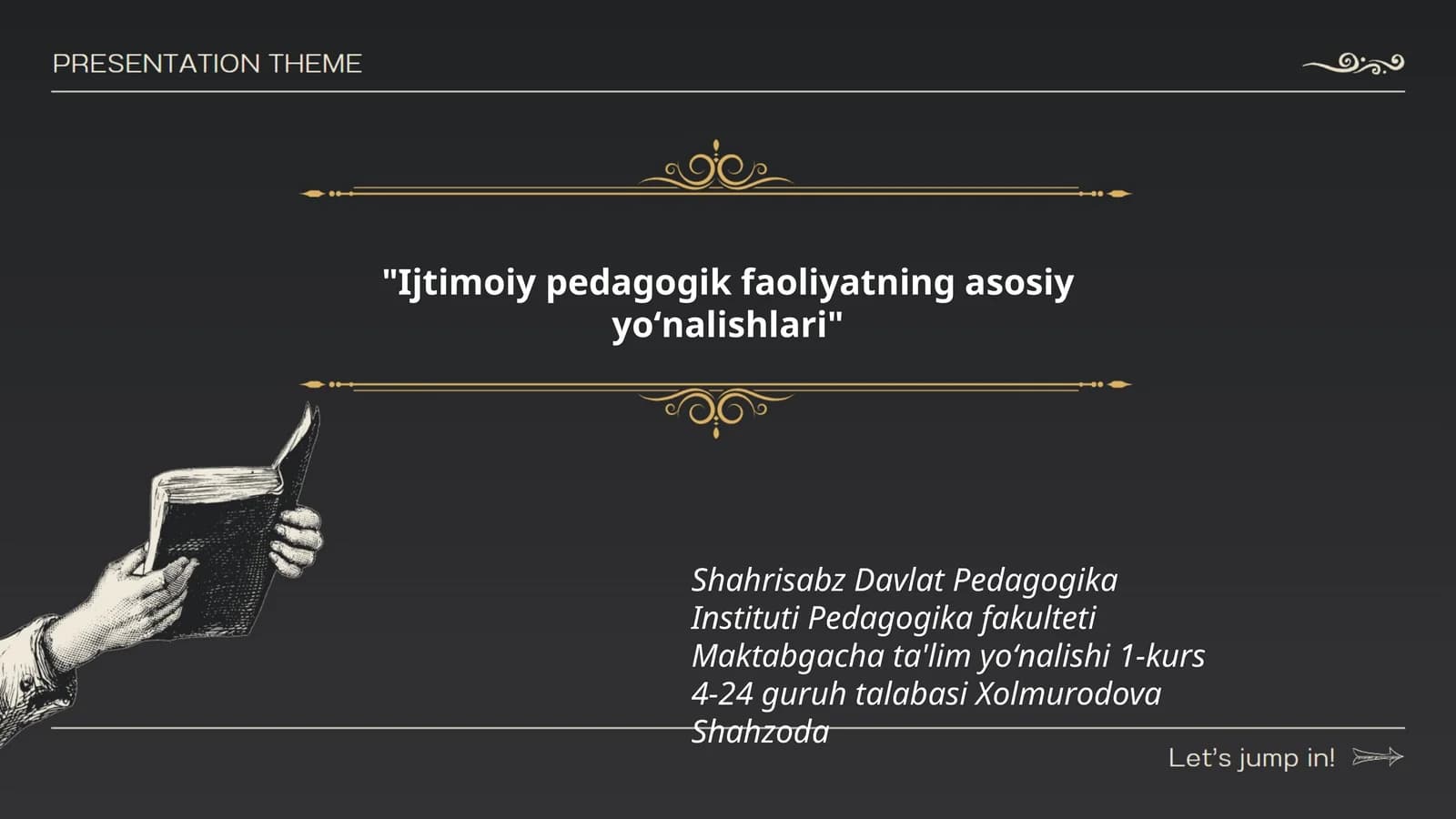 Ijtimoiy pedagogik faoliyatning asosiy yoʻnalishlari