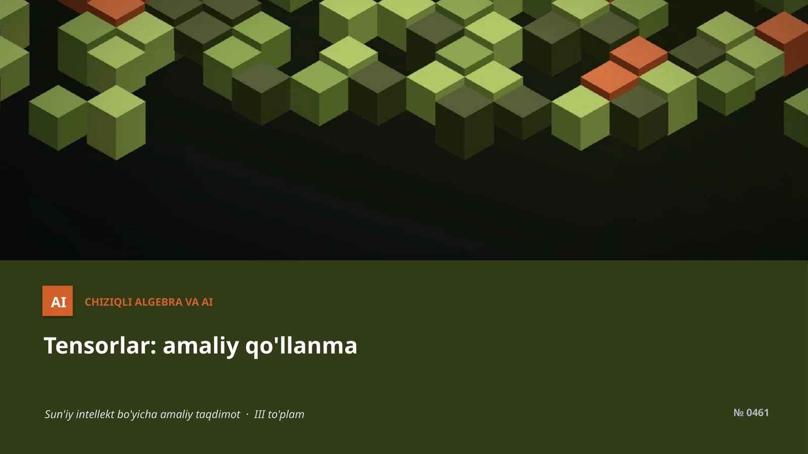 ChIZIQLI ALGEBRA VA AI
