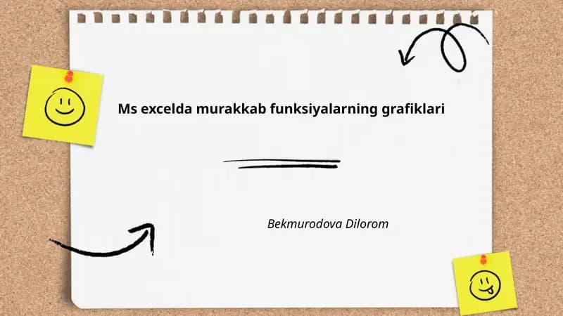 Ms excelda murakkab funksiyalarning grafiklari