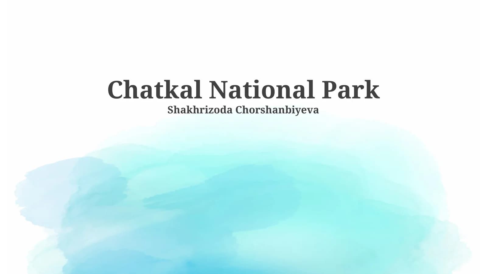 Chatkal National Park