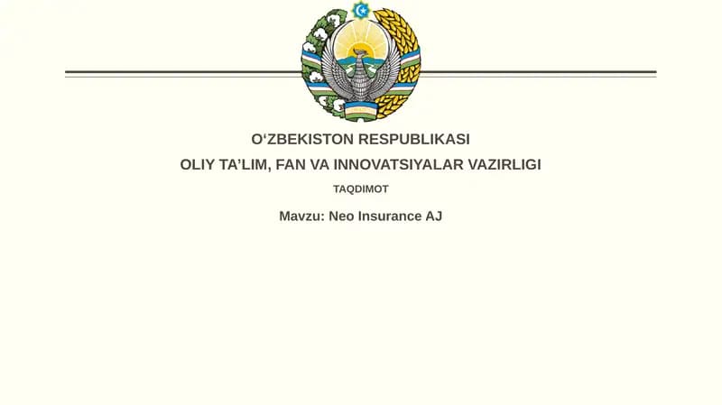 Neo sug'urta: Tarix va rivojlanish