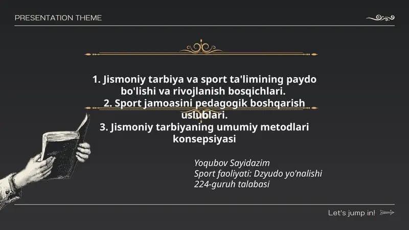 Jismoniy tarbiya va sport ta'limi