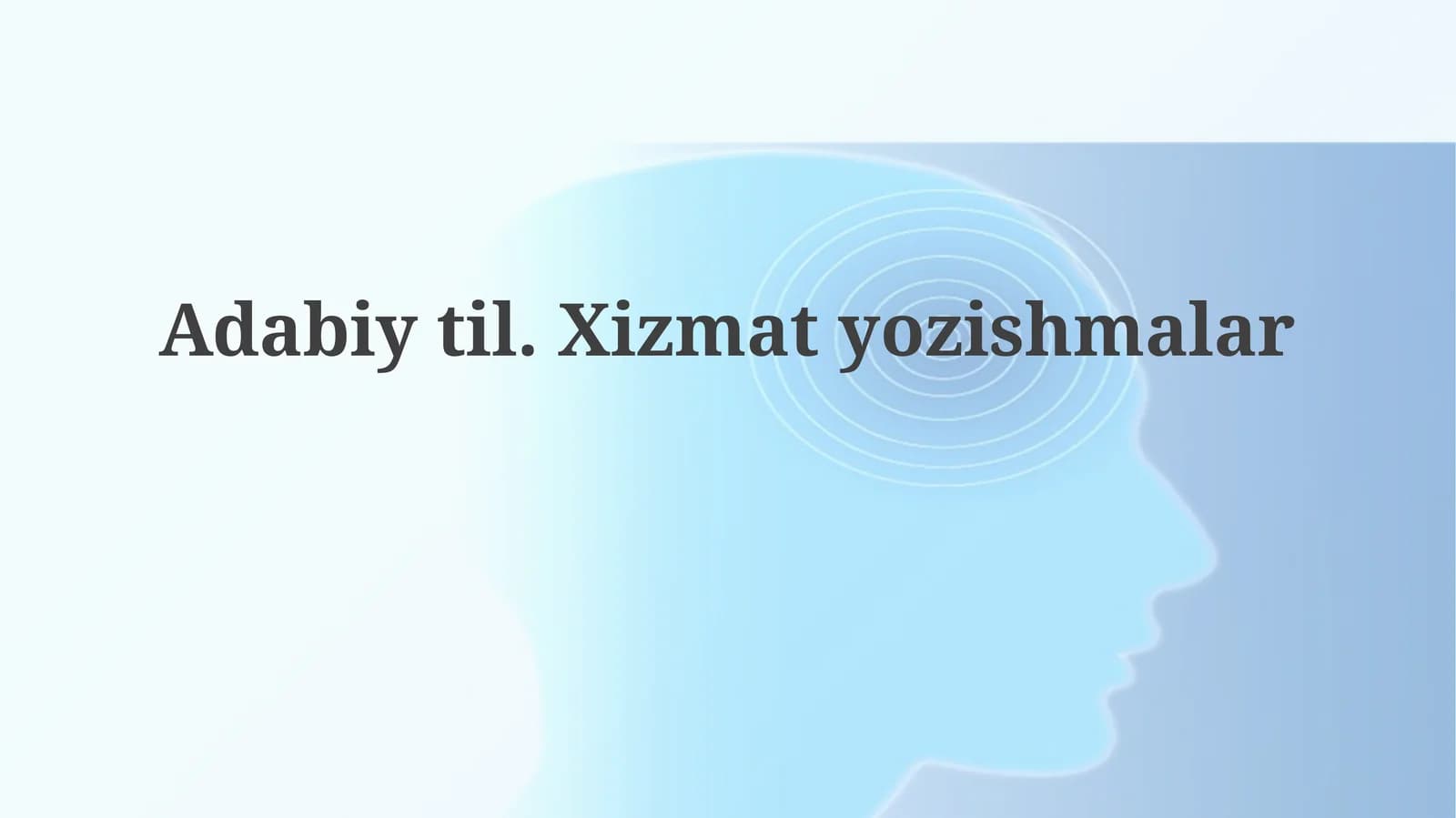Badiiy til va xizmat yozishmalari