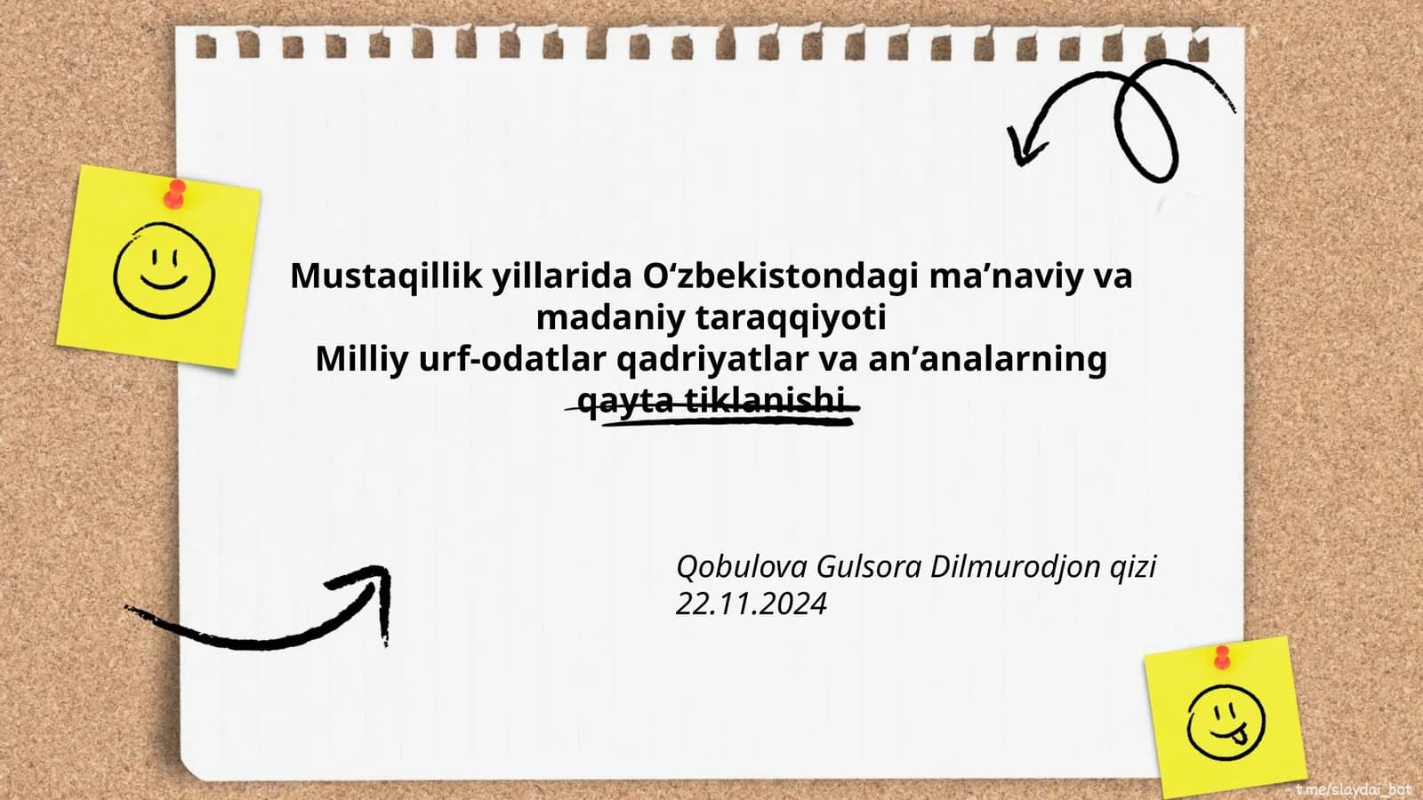 Milliy Urf-Odatlar Qadriyatlar va An'analarning Qayta Tiklanishi