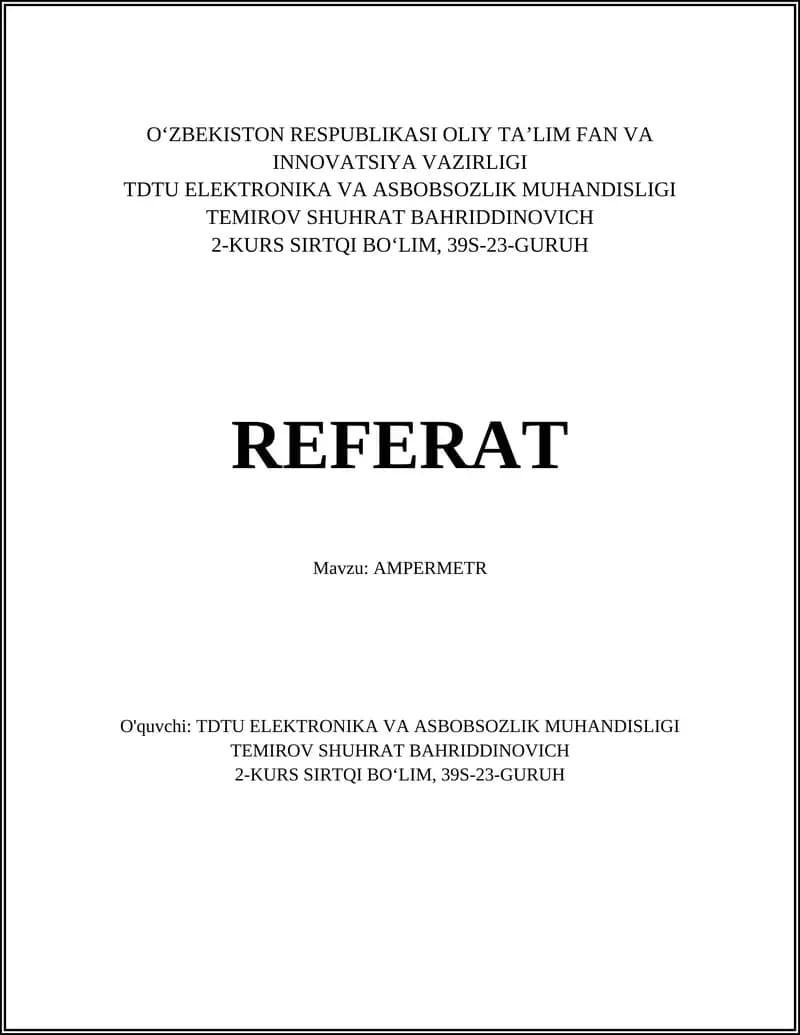 AMPERMETR