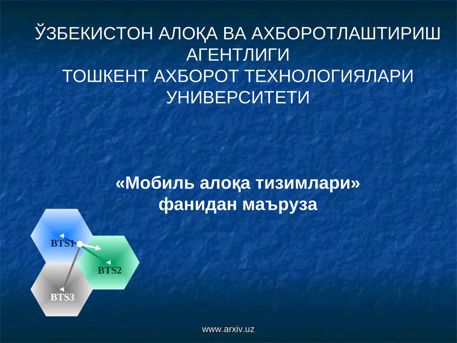 Мобиль алоқа тизимлари