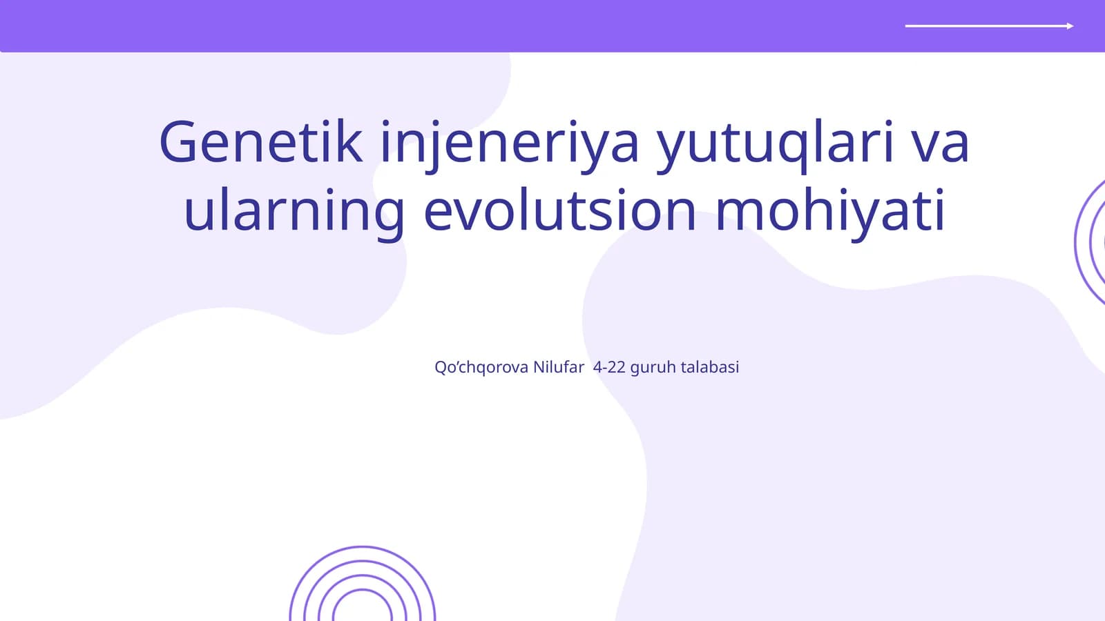 Genetik injeneriya yutuqlari va ularning evolutsion mohiyati