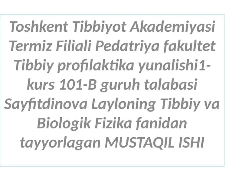 Elektromagnit maydonlar va ularning tirik organizmga ta’siri