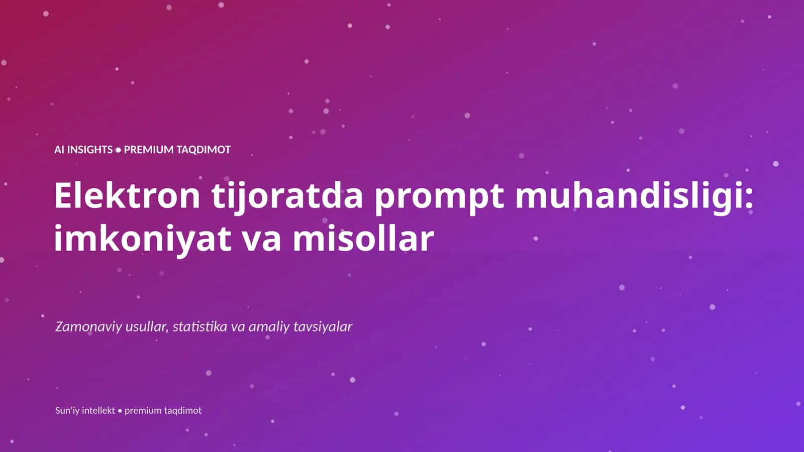 Elektron tijoratda prompt muhandisligi