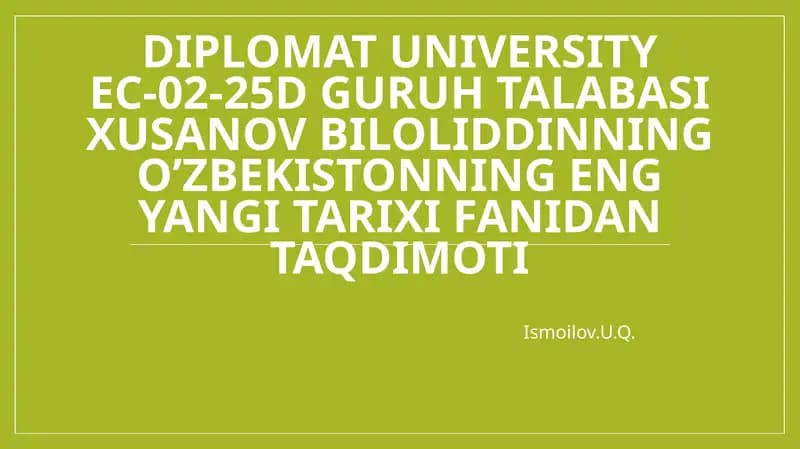 Oʻzbekiston– 2030 strategiyasining asosiyyoʻnalishlari—insonparvardavlat qurish yoʻlida