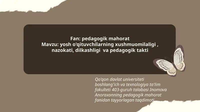 pedagogik mahorat
