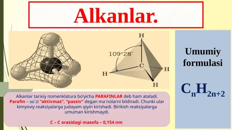 Alkanlar