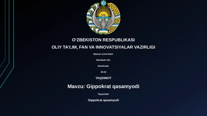 Gippokrat qasamyodi